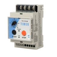 Χρονοδιακόπτης με ρελέ ισχύος ETI DTR060 230V AC 30A ρυθμιζόμενος 0-60 λεπτά  & απομακρυσμένη εντολή μπουτόν για θερμοσίφωνα