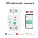 Smart WiFi μικροαυτόματος διακόπτης ράγας διπολικός 2P 63A με μετρητή ενέργειας, προστασία υπερέντασης, υπέρτασης & ανίχνευση διαρροής Tuya