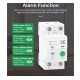 Smart WiFi μικροαυτόματος διακόπτης ράγας διπολικός 2P 63A με μετρητή ενέργειας, προστασία υπερέντασης, υπέρτασης & ανίχνευση διαρροής Tuya