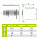 Εξαεριστήρας μπάνιου airRoxy prestige 100 με διακόπτη Φ100mm 15W 97m³/h 40dB & περσίδα βαρύτητας