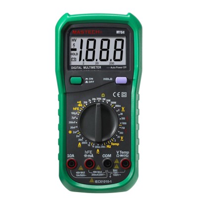 Πολύμετρο ψηφιακό MASTECH MY64 υψηλής ακρίβειας με μέτρηση χωρητικότητας, συχνότητας & θερμοκρασίας