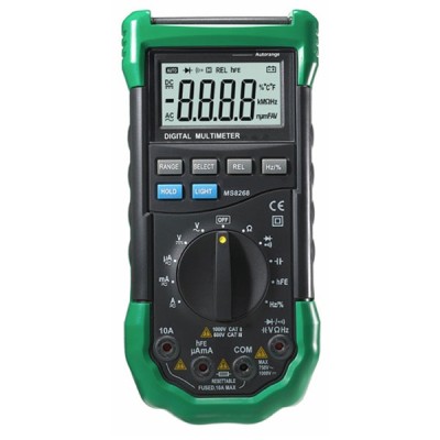 Πολύμετρο ψηφιακό MASTECH MS8268 αποτροπής εσφαλμένης τοποθέτησης ακροδεκτών & αυτόματης κλίμακας