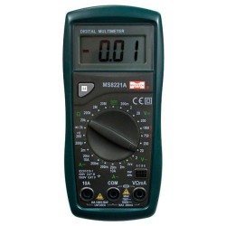Πολύμετρο ψηφιακό MASTECH MS8221A με Buzzer test διόδου και Hold function