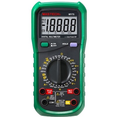 Ψηφιακό πολύμετρο MASTECH MY75 με μέτρηση συχνότητας, χωρητικότητας και ωμικής συνέχειας Ψηφιακό πολύμετρο MASTECH MY75 με μέτρηση συχνότητας, χωρητικότητας και ωμικής συνέχειας