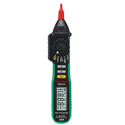 Πολύμετρο ψηφιακό MASTECH MS8212A με αυτόματη ή χειροκίνητη επιλογή κλίμακας & test εισόδου