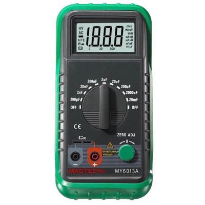 Ειδικό όργανο ψηφιακό καπασιτόμετρο MASTECH MY6013A pF-mF 91x189x31.5mm