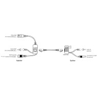 BNC BALUN VIDEO-AUDIO μέσω UTP SET U200A/B COMP 75Ω BNC σε RJ45 (100Ω)