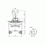 Μικροδιακόπτης ON-OFF 10A/250V μονοπολικός 2P KN3(C)-101A-A1 LZ