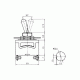 Μικροδιακόπτης ON-OFF 10A/250V μονοπολικός 2P KN3(C)-101A-A1 LZ