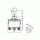 Μικροδιακόπτης διπολικός ON-OFF-ON 10A/250V 6P KN3(C)-203A-A3 LZ