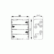 Μπαταριοθήκη 8 μπαταριών AΑ με SOLDER LUG BH0024B LZ