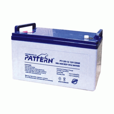 Μπαταρία μολύβδου PTN PT120-12 12VDC 120Ah κλειστού τύπου βαθιάς εκφόρτισης
