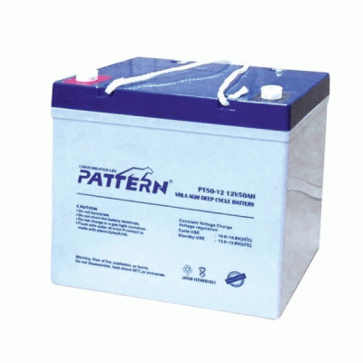 Μπαταρία μολύβδου PTN PT50-12 12VDC 50Ah κλειστού τύπου βαθιάς εκφόρτισης