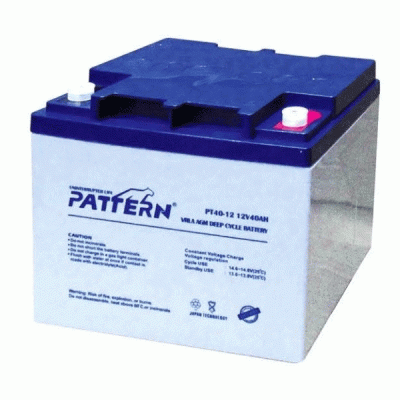 Μπαταρία μολύβδου PTN PT40-12 12VDC 40Ah κλειστού τύπου βαθιάς εκφόρτισης