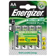 Επαναφορτιζόμενη μπαταρία Εnergizer ΑΑ-HR6 Power Plus 1.2 V 2000mAh σε blister 4 τεμαχίων