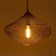 GloboStar® KENTUCKY 01863 Vintage Κρεμαστό Φωτιστικό Πλέγμα Μονόφωτο 1 x E27 IP20 Καφέ Μέταλλο - Μ40 x Π40 x Υ30cm