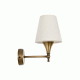 GloboStar® PAM 204-0112 Μοντέρνο Επιτοίχειο Φωτιστικό Aπλίκα Μονόφωτο 1 x E27 IP20 Μαύρο Μέταλλο με Μπεζ Ύφασμα - Μ23 x Π23 x Υ17cm