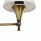 GloboStar® PAM 204-0112 Μοντέρνο Επιτοίχειο Φωτιστικό Aπλίκα Μονόφωτο 1 x E27 IP20 Μαύρο Μέταλλο με Μπεζ Ύφασμα - Μ23 x Π23 x Υ17cm