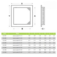 Πλαστική πόρτα / θυρίδα εξαερισμού airRoxy 150x200 λευκή