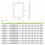 Πλαστική πόρτα / θυρίδα εξαερισμού airRoxy 250x300 λευκή