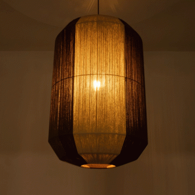 Κρεμαστό φωτιστικό μονόφωτο 1 x E27 IP20 Φ50 x Υ80cm μπεζ με καφέ λεπτό νήμα βαμβακερό πλέγμα GloboStar® SALERNO 02076 Boho Κρεμαστό Φωτιστικό Οροφής Μονόφωτο 1 x E27 AC220-240V IP20 - Φ50 x Υ80cm - Μπεζ με Καφέ Λεπτό Νήμα Βαμβακερό Πλέγμα Καμπάνα - 5 Χρόνια Εγγύηση
