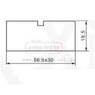 Μεμβράνη στεγανή PVC τύπος LAY5-PE22CF για διπλό μπουτόν Φ22 Μεμβράνη στεγανή PVC τύπος LAY5-PE22CF για διπλό μπουτόν Φ22