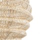 GloboStar® OREGON 02206 Boho Κρεμαστό Φωτιστικό Πλέγμα Μονόφωτο 1 x E27 IP20 Μπεζ Ξύλο - Μ60 x Π60 x Υ56cm