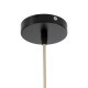 GloboStar® OREGON 02206 Boho Κρεμαστό Φωτιστικό Πλέγμα Μονόφωτο 1 x E27 IP20 Μπεζ Ξύλο - Μ60 x Π60 x Υ56cm