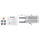 Μπουτονιέρα γερανών XCD62D XND 10A 2 ταχυτήτων 4 πλήκτρων στεγανή IP56