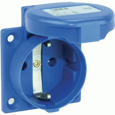 Πρίζα θηλυκή τοίχου χωνευτή 3P 16A 230V 1050-0bs με καπάκι side PCE στεγανή IP54 Πρίζα θηλυκή τοίχου χωνευτή 3P 16A 230V 1050-0bs με καπάκι side PCE στεγανή IP54
