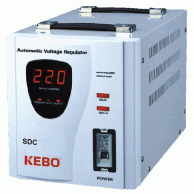 Σταθεροποιητής τάσης 3000VA 140-260Vac 50/60Hz μονοφασικός με τεχνολογία SERVO(SDC) KEB