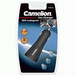 Φορτιστής αυτοκινήτου Camelion Dd823-Db με 2 θύρες USB και προστασία βραχυκυκλώματος