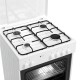Κουζίνα μικτή TGS 3610 WH TURBO με ηλεκτρικό φούρνο 4 εστίες αερίου και 5 τρόπους ψησίματος
