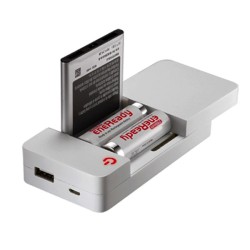 Φορτιστής μπαταριών Universal Minwa MW-I316 1A 106,5x55x22,1mm με θύρα USB