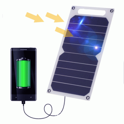 Ηλιακός φορτιστής Invictus Srusb-5 5W με θύρα USB 5V 1A ελαφρύς και ανθεκτικός στην βροχή