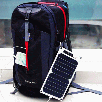 Ηλιακός φορτιστής Invictus Srusb-5 5W με θύρα USB 5V 1A ελαφρύς και ανθεκτικός στην βροχή