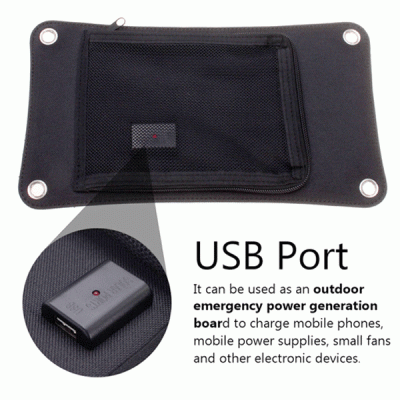 Ηλιακός φορτιστής Invictus Srusb-7 7W με θύρα USB 5V 1.4A Ελαφρύς και ανθεκτικός στην βροχή Ηλιακός φορτιστής Invictus Srusb-7 7W με θύρα USB 5V 1.4A Ελαφρύς και ανθεκτικός στην βροχή