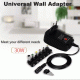 Τροφοδοτικό πρίζας Ac-3-12V 2,1A/30W 6 Connectors Eu με έξοδο USB και ενδεικτικό LED