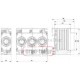 Βάση NEOZED (D02-63) τριπολική 3Χ63Α K-ELECTRIC Γερμανίας