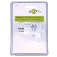 Universal αντάπτορας τροφοδοσίας σε schuko goobay 94026 Universal αντάπτορας τροφοδοσίας σε schuko goobay 94026