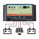 Ρυθμιστής φόρτισης Epsolar Epipdb-Com 10A 12V/24V για φωτοβολταϊκά συστήματα