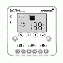Ρυθμιστής φόρτισης φωτοβολταϊκών PWM 12/24V - 10A Phocos Cxnup10 με έξοδο USB