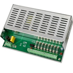Τροφοδοτικό PULSAR PSDC-12V8X1A switching τύπου enclosed 230VDC σε 12VDC & 7Α 8 εξόδων με χωριστή ασφάλεια 1A & ενδεικτική λυχνία Led Τροφοδοτικό PULSAR PSDC-12V8X1A switching τύπου enclosed 230VDC σε 12VDC & 7Α 8 εξόδων με χωριστή ασφάλεια 1A & ενδεικτική λυχνία Led