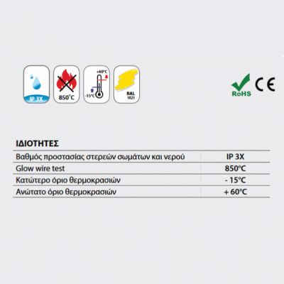 Κουτί διακοπτών μονό Φ65x50 ηλεκτρολογικών εγκαταστάσεων γυψοσανίδας Κουτί διακοπτών μονό Φ65x50 ηλεκτρολογικών εγκαταστάσεων γυψοσανίδας