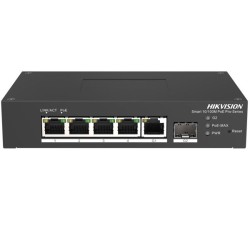Switch με 4 Θύρες Gigabit (1Gbps) Ethernet Hikvision DS-3T1306P-SI/HS Unmanaged L2 PoE+ 