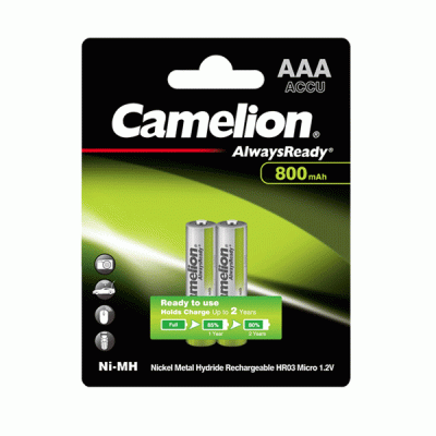 Μπαταρία επαναφορτιζόμενη AAA R03Aaa800Mah-Bp2 1,2V 800 mAh φορτισμένες έτοιμες για χρήση Μπαταρία επαναφορτιζόμενη AAA R03Aaa800Mah-Bp2 1,2V 800 mAh φορτισμένες έτοιμες για χρήση
