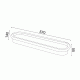 ΟΡΟΦΗΣ ΦΩΤΙΣΤΙΚΟ LED SOLO 33W DIMΜABLE CCT 3300LM  ΜΕΤΑΛΛΙΚΟ ΛΕΥΚΟ  IP20