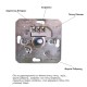 Dimmer – ροοστάτης μπεζ χωνευτός Century Control VAL-55 για LED DIMMABLE, 6–155W