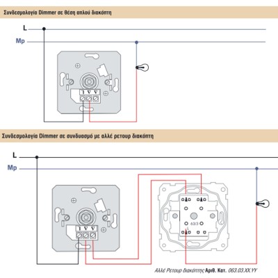 Dimmer – ροοστάτης μπεζ χωνευτός Century Control VAL-55 για LED DIMMABLE, 6–155W