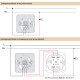 Dimmer – ροοστάτης μπεζ χωνευτός Century Control VAL-55 για LED DIMMABLE, 6–155W